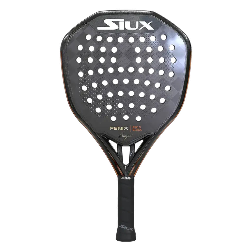 Siux Fenix Pro 5 Black 2025 Leo Augsburger Padel Racket