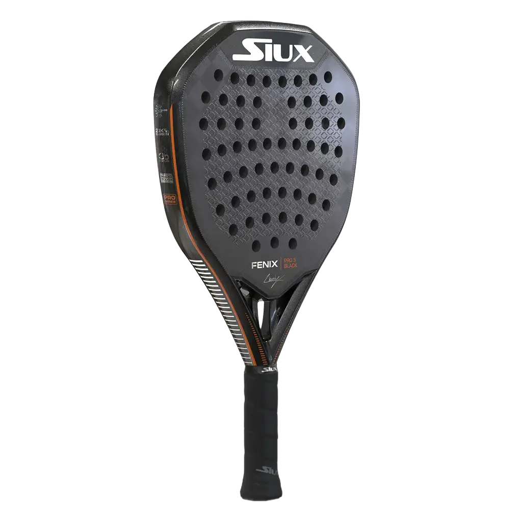 Siux Fenix Pro 5 Black 2025 Leo Augsburger Padel Racket