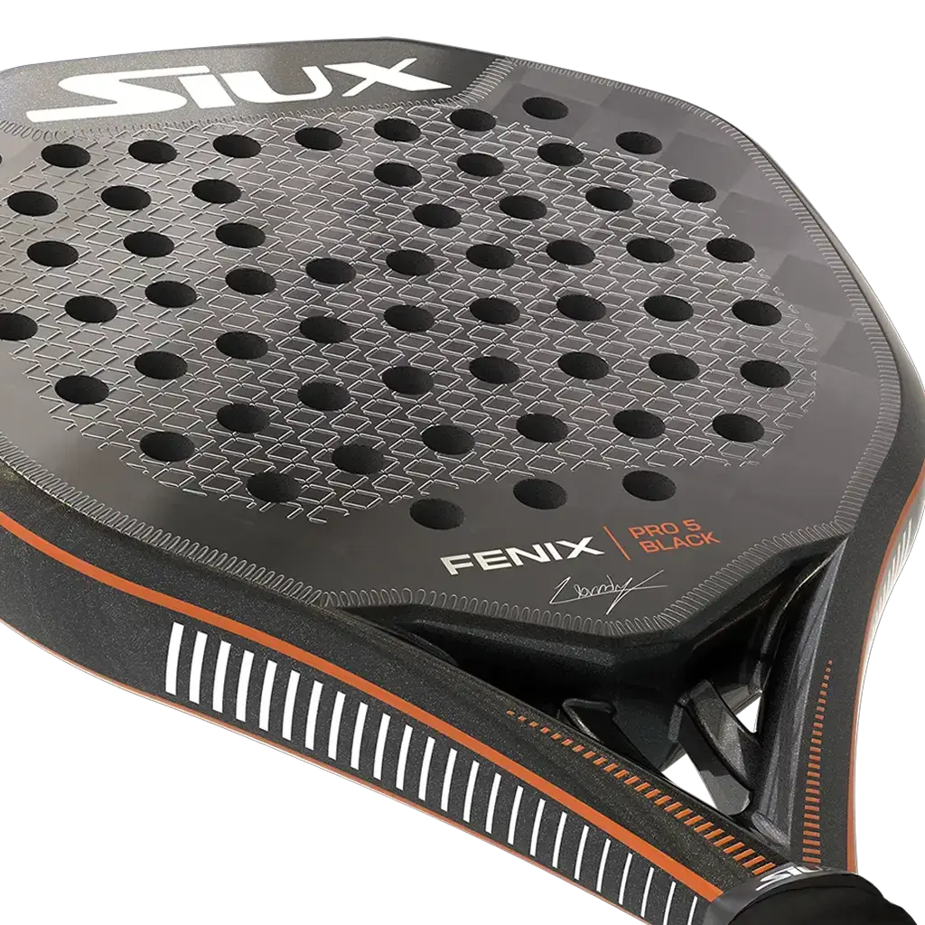 Siux Fenix Pro 5 Black 2025 Leo Augsburger Padel Racket